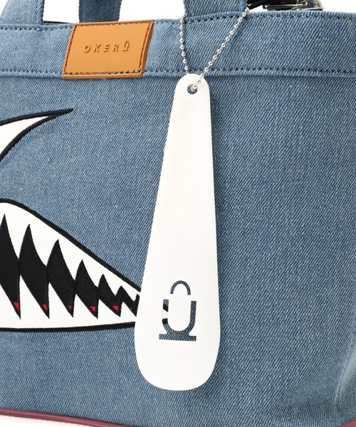 OKERU（オケル）の「OKERU/オケル/別注TYPE-C A-10 DENIM（ショルダーバッグ・レディース・ライトインディゴブルー・F）」の7枚目の写真