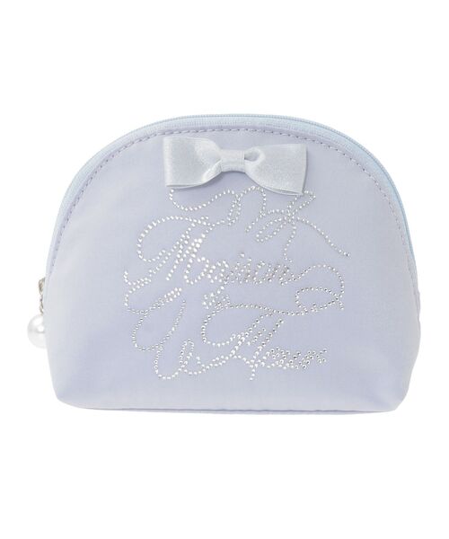 Maison de FLEUR（メゾンドフルール）の「シャイニーリボンラウンドポーチ（ポーチ・レディース・ブラック/ブルー/ボルドー/ピンク・FREE）」の7枚目の写真