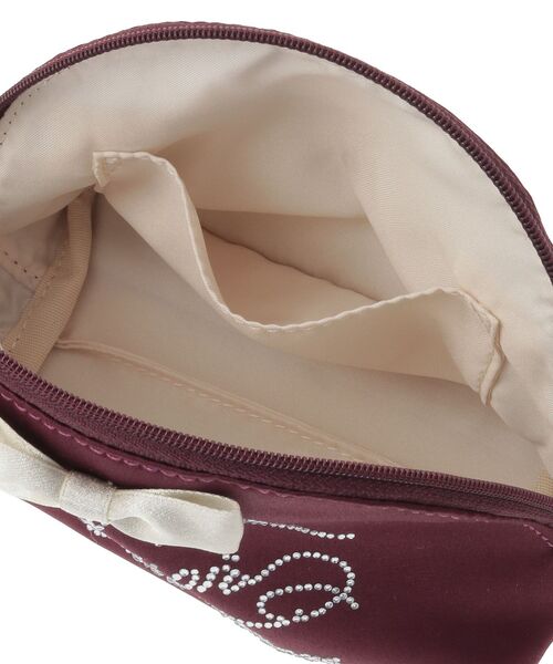 Maison de FLEUR（メゾンドフルール）の「シャイニーリボンラウンドポーチ（ポーチ・レディース・ブラック/ブルー/ボルドー/ピンク・FREE）」の18枚目の写真
