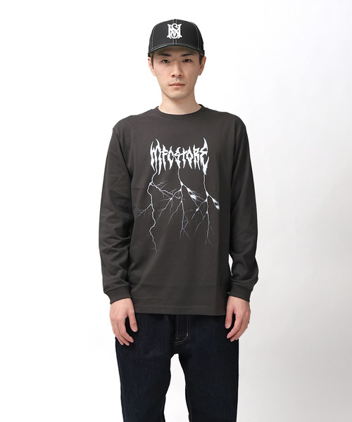 MFC STORE（エムエフシーストア）の「MFC STORE THUNDER L/S TEE（Tシャツ/カットソー・メンズ・チャコール/ネイビー・M/L/XL/S）」の12枚目の写真