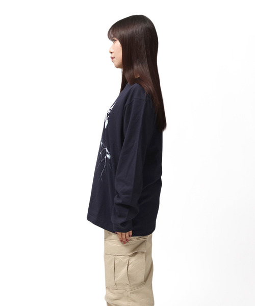 MFC STORE（エムエフシーストア）の「MFC STORE THUNDER L/S TEE（Tシャツ/カットソー・メンズ・チャコール/ネイビー・M/L/XL/S）」の22枚目の写真