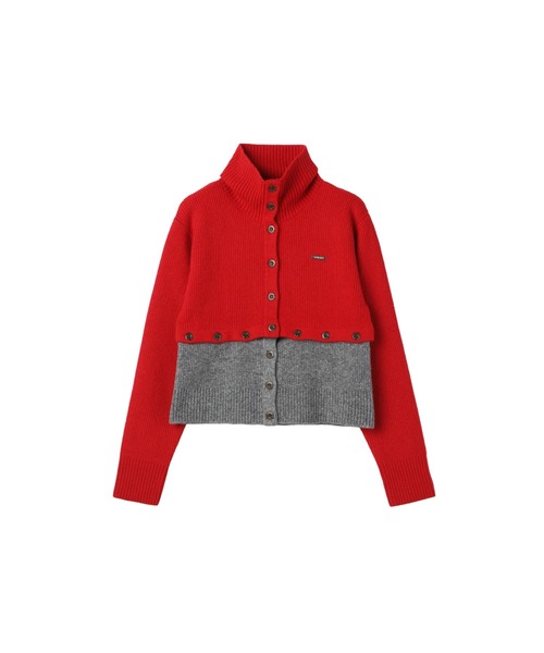 FELICITY(フェリシティ)の「Color Block Cardigan(カーディガン/ボレロ・レディース・ブラック/レッド・2)」の17枚目の写真