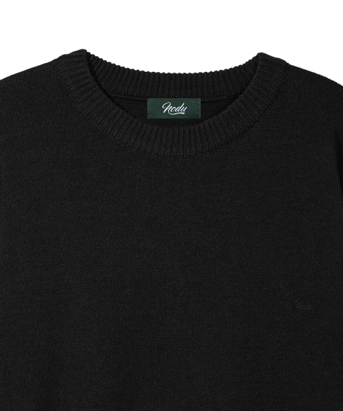 NODU（ノードユー）の「メイプル ベーシック ラウンド ニット[ブラック]（ニット/セーター・メンズ・その他・LARGE/MEDIUM）」の4枚目の写真