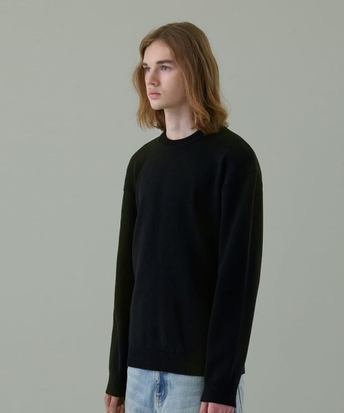 NODU（ノードユー）の「メイプル ベーシック ラウンド ニット[ブラック]（ニット/セーター・メンズ・その他・LARGE/MEDIUM）」の6枚目の写真