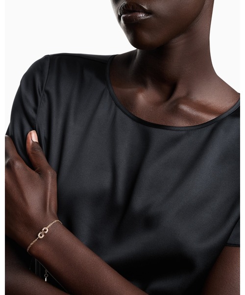 EMPORIO ARMANI（エンポリオアルマーニ）の「【エンポリオ アルマーニ】IDブレスレット ローズゴールドトーンブラス（ブレスレット・レディース・その他1・FREE）」の3枚目の写真