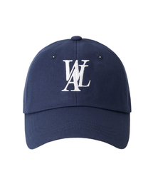 WOOALONG | Signature Logo ball cap - NAVY(キャップ)