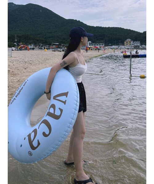 WOOALONG（ウアロン）の「Signature Logo ball cap - NAVY（キャップ・レディース・ネイビー・MEDIUM/SMALL）」の5枚目の写真