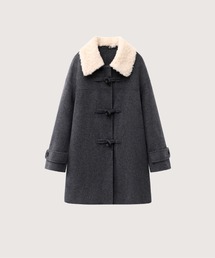 LA POMME jours（ラポミ・ジュール）の「Woolly Moveable Collar Coat（ピーコート）」