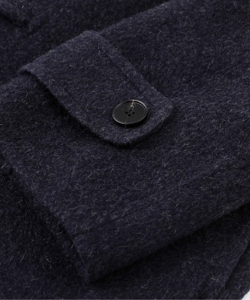 LA POMME jours(ラポミ・ジュール)の「Woolly Moveable Collar Coat(ピーコート・レディース・ネイビー/グレー・SMALL/MEDIUM/LARGE)」の4枚目の写真