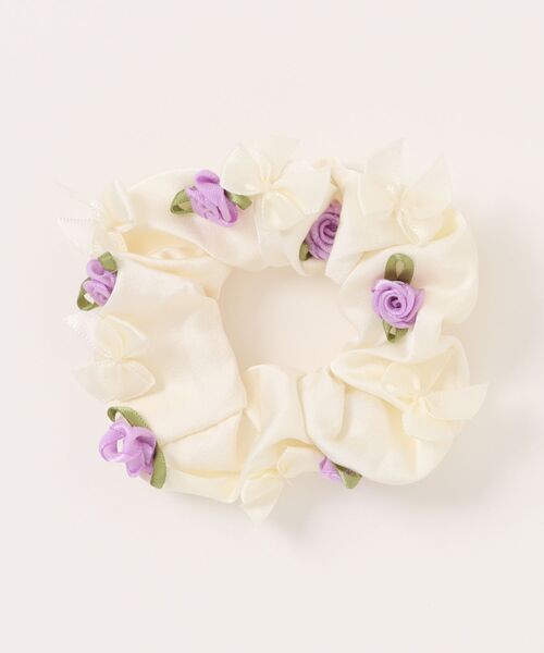 IMARI(イマリ)の「【 IMARI / イマリ 】 ガーリー ローズ シュシュ #(シュシュ・レディース・ピンク/ホワイト/パープル・FREE)」の1枚目の写真