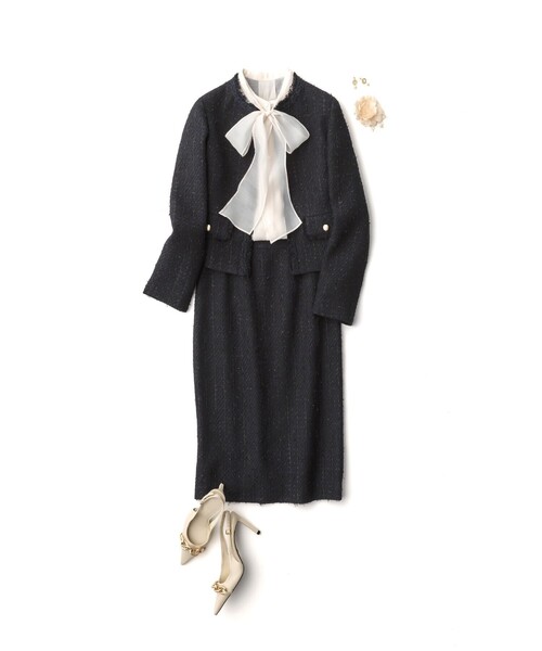 ANAYI（アナイ）の「【Eternal Line 2026】ダリアコサージュ（ブローチ/コサージュ・レディース・アイボリー/ネイビー・FREE）」の18枚目の写真