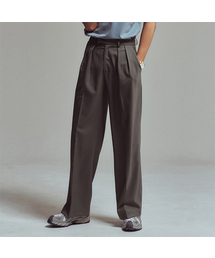 ERER（エルエル）の「メンズ ピンタック スラックス カーキ（スラックス）」