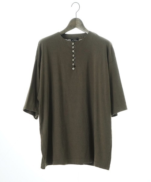 EGO TRIPPING(エゴトリッピング)の「mt10121- EUROHENRY ヘンリーネックTシャツ(666610)(Tシャツ/カットソー・メンズ・ブラック/ベージュ/チャコール・46/48)」の13枚目の写真