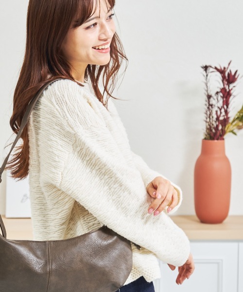 MISCH MASCH（ミッシュマッシュ）の「ZOZO限定 ぽこぽこニット×ミニスカート セットアップ（セットアップ・レディース・アイボリー/グレー・ﾌﾘ-）」の17枚目の写真