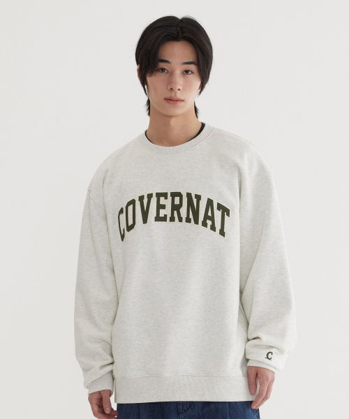 COVERNAT(カバーナット)の「アーチロゴ スウェット Oatmeal(スウェット・レディース・その他・SMALL/MEDIUM/LARGE/X-LARGE/XX-LARGE/X-SMALL)」の1枚目の写真