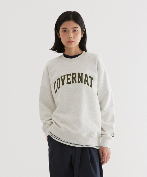 COVERNAT(カバーナット)の「アーチロゴ スウェット Oatmeal(スウェット・レディース・その他・SMALL/MEDIUM/LARGE/X-LARGE/XX-LARGE/X-SMALL)」の9枚目の写真