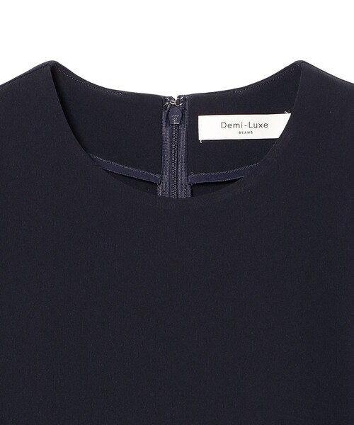 Demi-Luxe BEAMS（デミルクス ビームス）の「【セレモニー・フォーマル】トリアセ ペプラム ブラウス＊［手洗い可］（シャツ/ブラウス・レディース・ブラック/ホワイト/ネイビー・36/38）」の11枚目の写真