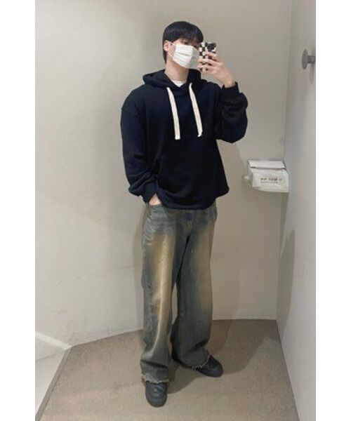 DRAW FIT（ドローフィット）の「レイヤードストリングテープフード[BLACK]（パーカー・メンズ・その他・MEDIUM/LARGE/X-LARGE）」の2枚目の写真