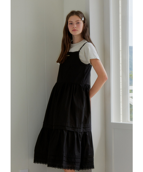 ANOETIC（アノエティック）の「APRON CANCAN DRESS_BLACK（ワンピース・レディース・ブラック・FREE）」の4枚目の写真