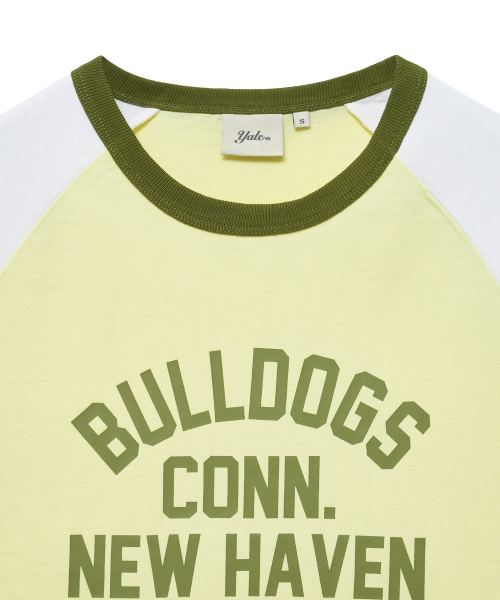 YALE(イェール)の「ウィメンズブルドッグスラグランリンガーTシャツ_ライトイエロー(Tシャツ/カットソー・レディース・その他・SMALL/MEDIUM)」の4枚目の写真