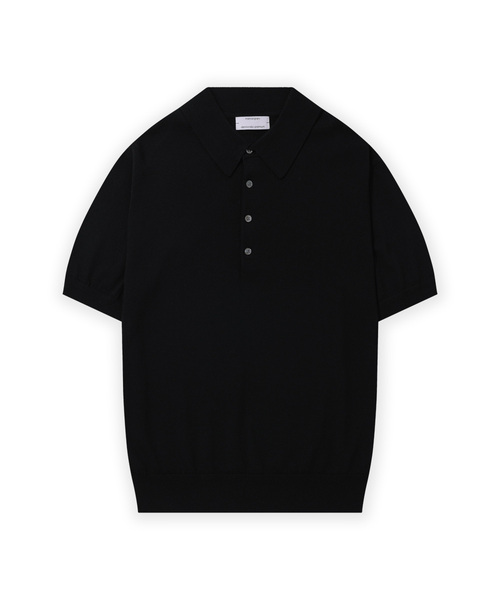 MANNERGRAM（マナーグラム）の「[ゼニア イタリア輸入原糸] Zegna YARN カラーニット_ゼニア サマーウール100 - 6色（ポロシャツ・メンズ・ネイビー/グリーン/ブラウン/ライトブルー/ブラック・LARGE/MEDIUM/X-LARGE）」の2枚目の写真