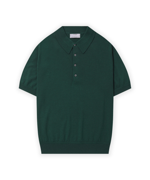 MANNERGRAM（マナーグラム）の「[ゼニア イタリア輸入原糸] Zegna YARN カラーニット_ゼニア サマーウール100 - 6色（ポロシャツ・メンズ・ネイビー/グリーン/ブラウン/ライトブルー/ブラック・LARGE/MEDIUM/X-LARGE）」の10枚目の写真