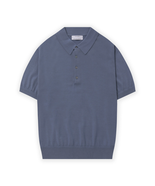 MANNERGRAM（マナーグラム）の「[ゼニア イタリア輸入原糸] Zegna YARN カラーニット_ゼニア サマーウール100 - 6色（ポロシャツ・メンズ・ネイビー/グリーン/ブラウン/ライトブルー/ブラック・LARGE/MEDIUM/X-LARGE）」の11枚目の写真
