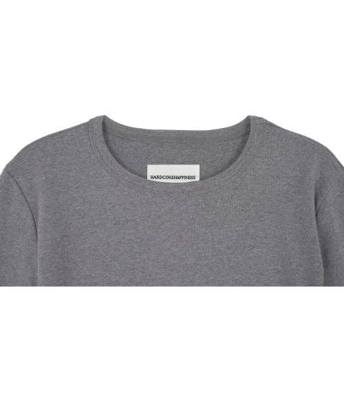 HARDCORE HAPPINESS(ハードコアハピネス)の「HCHロゴスリーブTシャツ_チャコール(Tシャツ/カットソー・レディース・その他・MEDIUM/SMALL)」の4枚目の写真