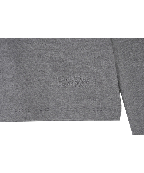 HARDCORE HAPPINESS(ハードコアハピネス)の「HCHロゴスリーブTシャツ_チャコール(Tシャツ/カットソー・レディース・その他・MEDIUM/SMALL)」の5枚目の写真