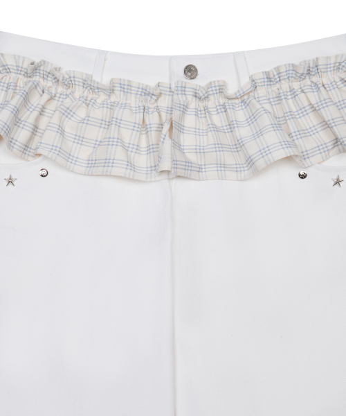 LARTIGENT(ラーティゼン)の「L19 FRILL BOOTSCUT PANTS(WHITE)(その他パンツ・レディース・その他・FREE)」の3枚目の写真