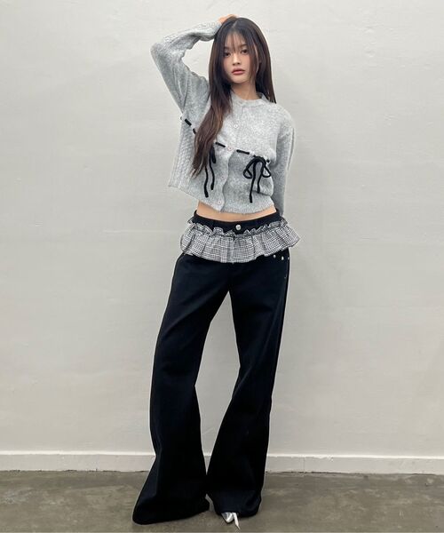 LARTIGENT(ラーティゼン)の「L19 FRILL BOOTSCUT PANTS(WHITE)(その他パンツ・レディース・その他・FREE)」の9枚目の写真