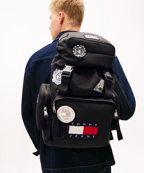 tommy jeans（トミー ジーンズ）の「アーカイブトレックソリッドバックパック（バックパック/リュック・メンズ・ブラック・FREE）」の2枚目の写真