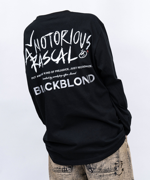 BLACK BLOND(ブラック ブロンド)の「ビビディレスカル 長袖Tシャツ (ブラック)(Tシャツ/カットソー・レディース・その他・SMALL/MEDIUM/LARGE/X-LARGE/XX-LARGE/XXX-LARGE)」の1枚目の写真