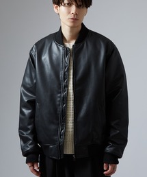 improves（インプローブス）の「PU 中綿 ボンバージャケット（ミリタリージャケット）」