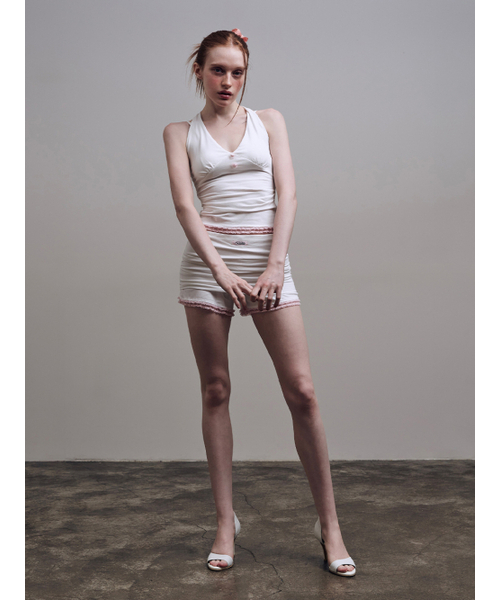 HILLDA（ヒルダ）の「ローズレースホルタートップ [アイボリー]（Tシャツ/カットソー・レディース・その他・SMALL/MEDIUM）」の7枚目の写真