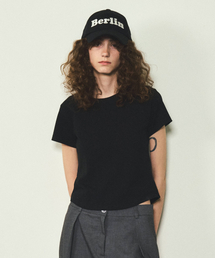 [エッセンシャル] ベーシック半袖Tシャツ_CTT325(ブラック)