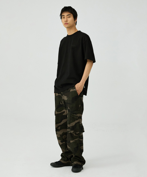 MAGOODGAN(メックウッドガン)の「パブン4412 カモフラージュ ワイドフィットカーゴパンツ(その他パンツ・レディース・その他・SMALL/LARGE/MEDIUM/X-LARGE)」の2枚目の写真