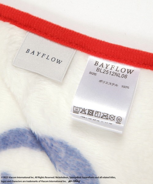 BAYFLOW(ベイフロー)の「【スポンジ・ボブ×BAYFLOW】フリースブランケット(ブランケット・レディース・ナチュラル/ブルー・ONESIZE)」の15枚目の写真