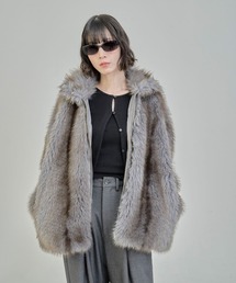 Nora Lily（ノラリリー）の「【Nora Lily】「elle」Mottled pattern Fur Blouson（ブルゾン）」