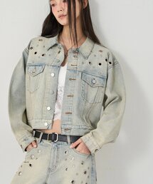 WHO'S WHO gallery | 【EC限定サイズ】EYELET DENIM JACKET(デニムジャケット)