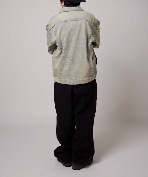 WHO'S WHO gallery（フーズフーギャラリー）の「【EC限定サイズ】EYELET DENIM JACKET（デニムジャケット・レディース・ブラック/サックスブルー/ネイビー・MEDIUM/LARGE）」の20枚目の写真