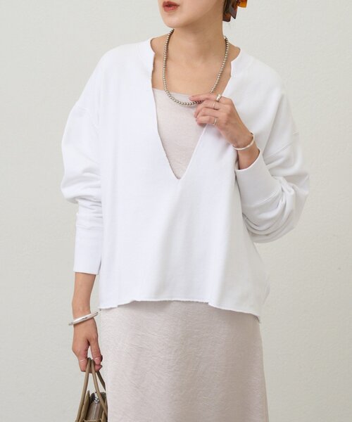 SHENERY（シーナリー）の「スキッパースウェット（スウェット・レディース・グレー/ピンク/ホワイト/ブラック・FREE）」の2枚目の写真