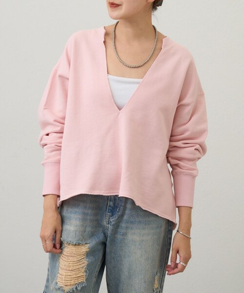 SHENERY（シーナリー）の「スキッパースウェット（スウェット・レディース・グレー/ピンク/ホワイト/ブラック・FREE）」の4枚目の写真