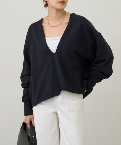 SHENERY（シーナリー）の「スキッパースウェット（スウェット・レディース・グレー/ピンク/ホワイト/ブラック・FREE）」の3枚目の写真