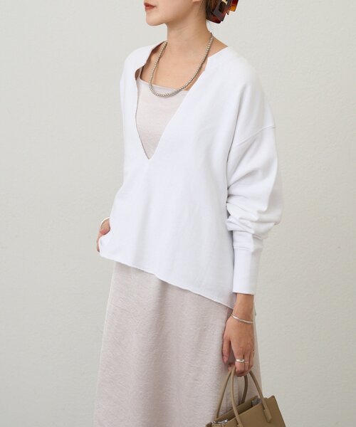 SHENERY（シーナリー）の「スキッパースウェット（スウェット・レディース・グレー/ピンク/ホワイト/ブラック・FREE）」の12枚目の写真