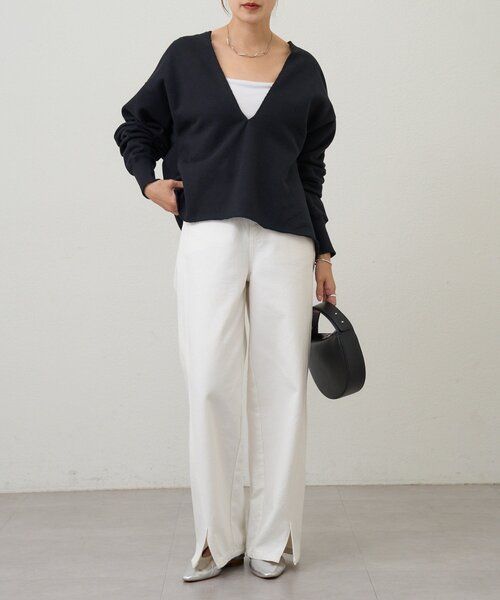 SHENERY（シーナリー）の「スキッパースウェット（スウェット・レディース・グレー/ピンク/ホワイト/ブラック・FREE）」の14枚目の写真