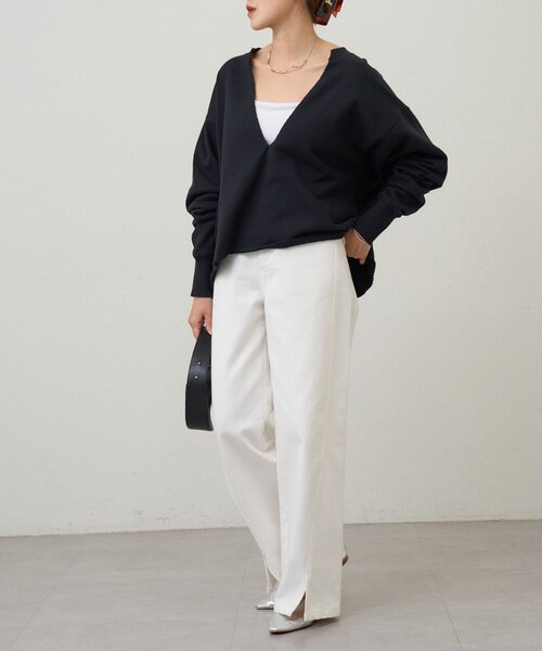 SHENERY（シーナリー）の「スキッパースウェット（スウェット・レディース・グレー/ピンク/ホワイト/ブラック・FREE）」の15枚目の写真