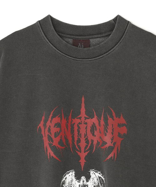 L.H.P（エルエイチピー）の「VENTIQUE/ベンティーク/Graphic Crew Ver3（スウェット・レディース・ブラック・F）」の4枚目の写真