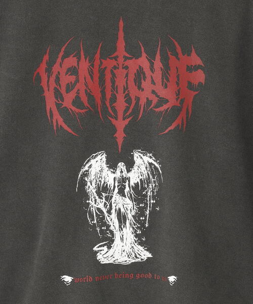 L.H.P（エルエイチピー）の「VENTIQUE/ベンティーク/Graphic Crew Ver3（スウェット・レディース・ブラック・F）」の5枚目の写真