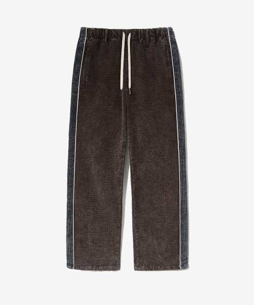 ECORR(エコル)の「コーデュロイトラックパンツ_ブラウン(その他パンツ・メンズ・その他・1(M)/2(L)/3(XL))」の1枚目の写真